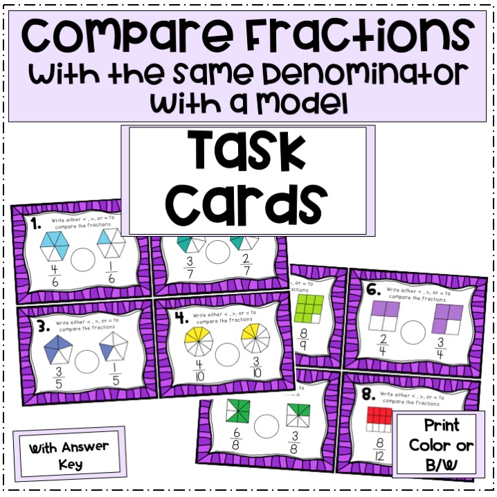 compare-fractions-with-the-same-denominator-task-cards-with-a-model-preview-pictures--Slide1